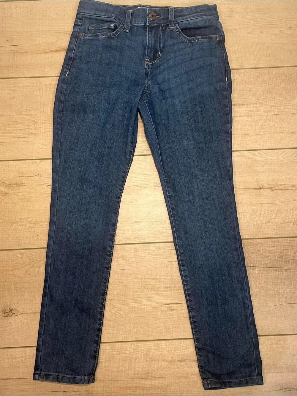 Children’s Place Girls Super Skinny Denim Dark Wash Jeans Size 8